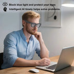 AI Smart Glasses Voice Control Bluetooth HD1080P Shooting