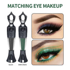 Retro Black Dark Green Kohl Powder Eyeliner