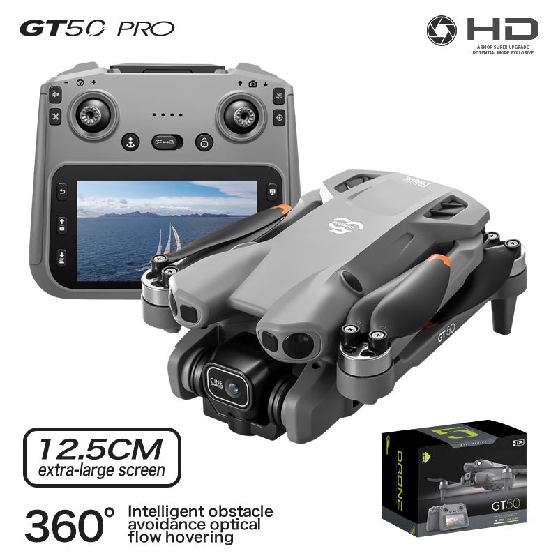 Professional 8K HD Drone 4.3'' Screen Remote Control